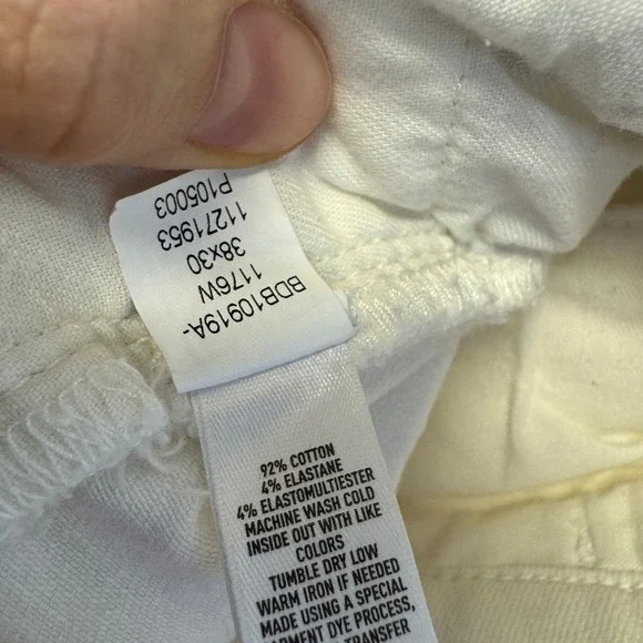 Bonobos Men's Premium 4-Way Stretch Jeans Athletic 38x30 White